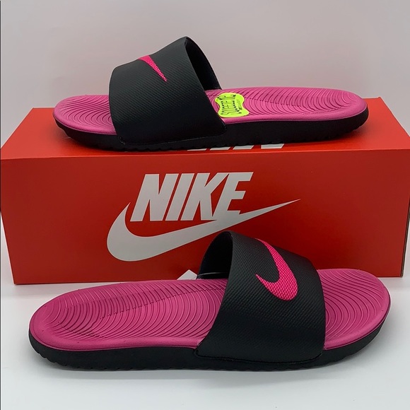 nike kawa slide pink
